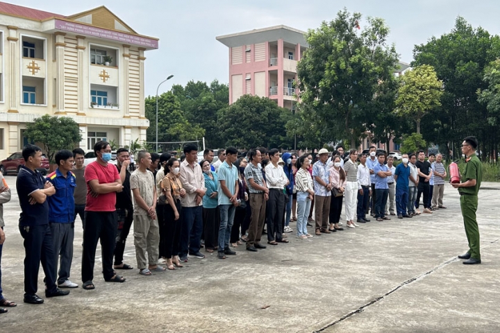 Bắc Giang: Tập huấn kỹ năng phòng cháy, chữa cháy cho cơ sở kinh doanh xăng dầu